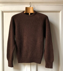 Camel Hair English Rib Roundneck