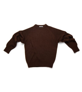 Camel Hair English Rib Roundneck - Image 3