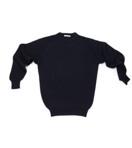 Cotton English Rib Roundneck Blue - Image 3