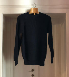 Cotton English Rib Roundneck Blue