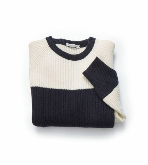 super geelong lambswool stripes roundneck - Image 3