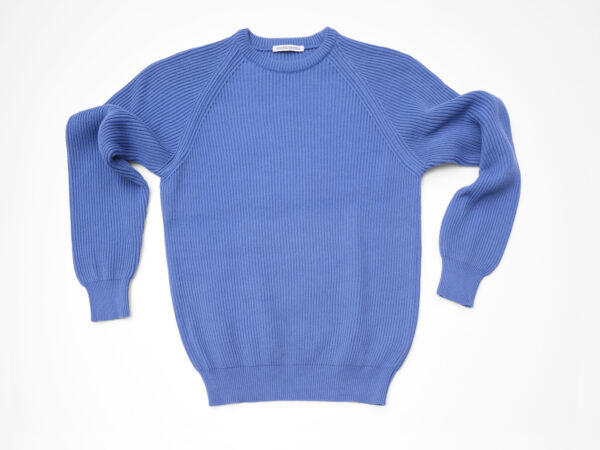 Cotton English Rib Roundneck Denim