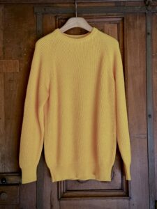 Cotton English Rib Roundneck Giallo