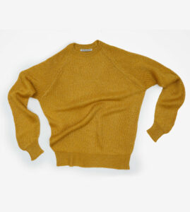 Lurex English rib Roundneck Oro