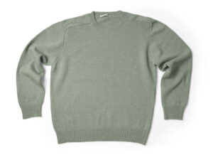 super geelong lambs wool jersey roundneck single strand set-in sleeve sisal - Image 2