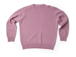 super geelong lambs wool jersey roundneck single strand set-in sleeve tearose - Image 2