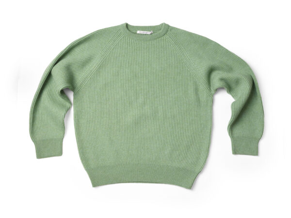 super geelong lambswool roundneck sage