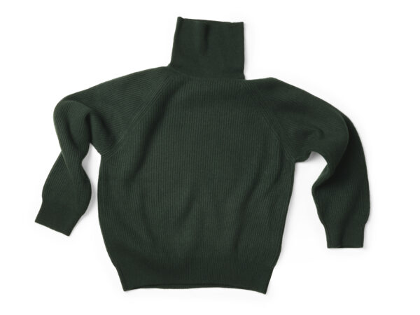 super geelong lambswool roundneck tartan green