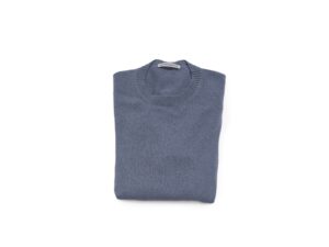 cashmere stocking stitch roundneck single strand set-in sleeve multicolor - Image 3