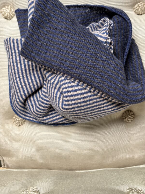 ciccio pirata cashmere carrè blue/coal